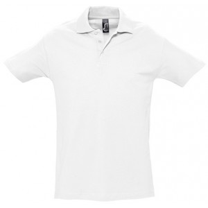 POLO PIQUÉ M/M 3 BOT SPRING BRANCO 